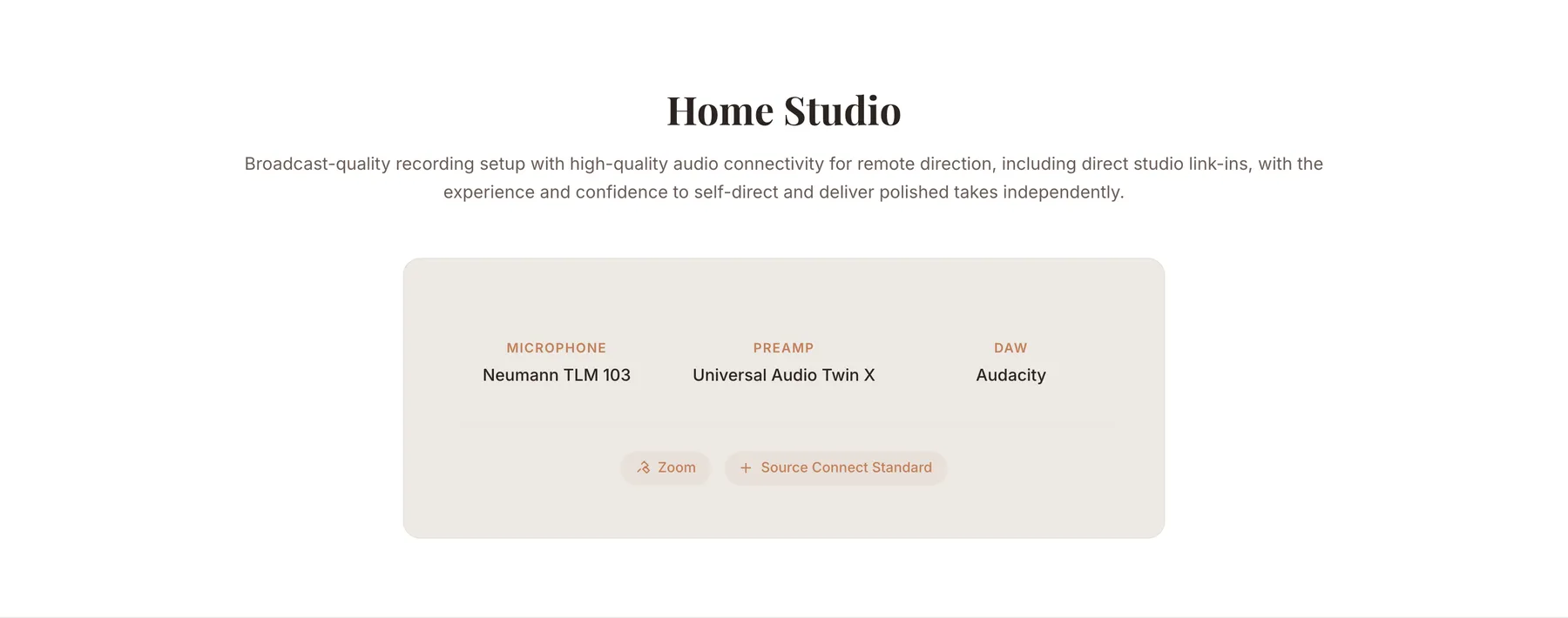 Home studio section of elanadunkelman.co